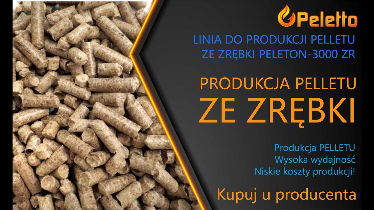 Linia do produkcji pelletu ze zrębki PELETON-3000 ZR od Peletto.pl
