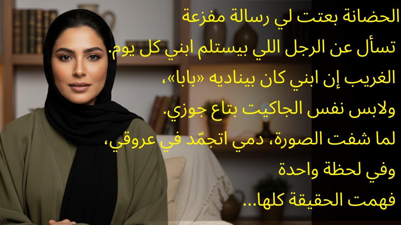 قصص خلف الأبواب | رسالة من الحضانة كشفت من يستلم ابني يوميًا… والصورة جمّدت دمي