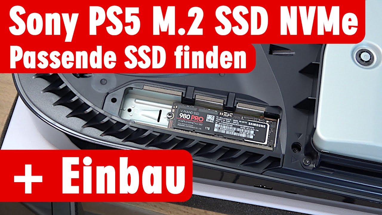 Sony PS5 SSD Speicher einbauen + Installation Playstation 5 erweitern bis 4TB