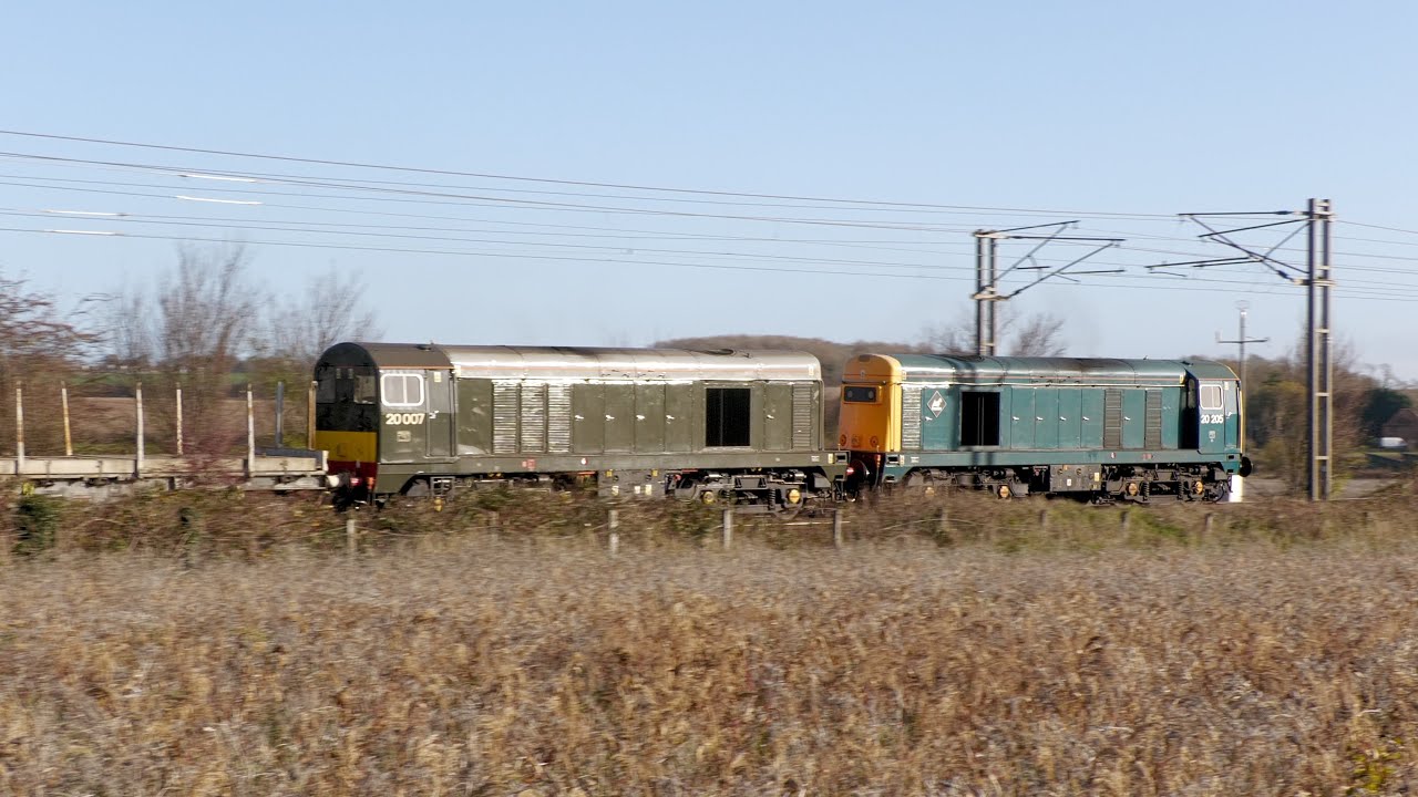 A pair of class 20’s struggling up Gamston Bank in 2025! Who would have thought it?