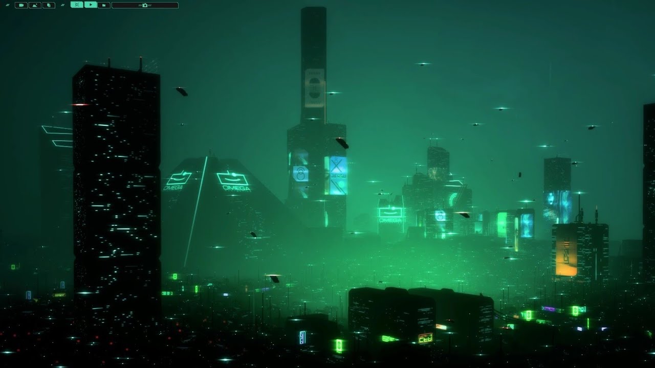 Dystopika - cozy cyberpunk city builder - ambience OST #1