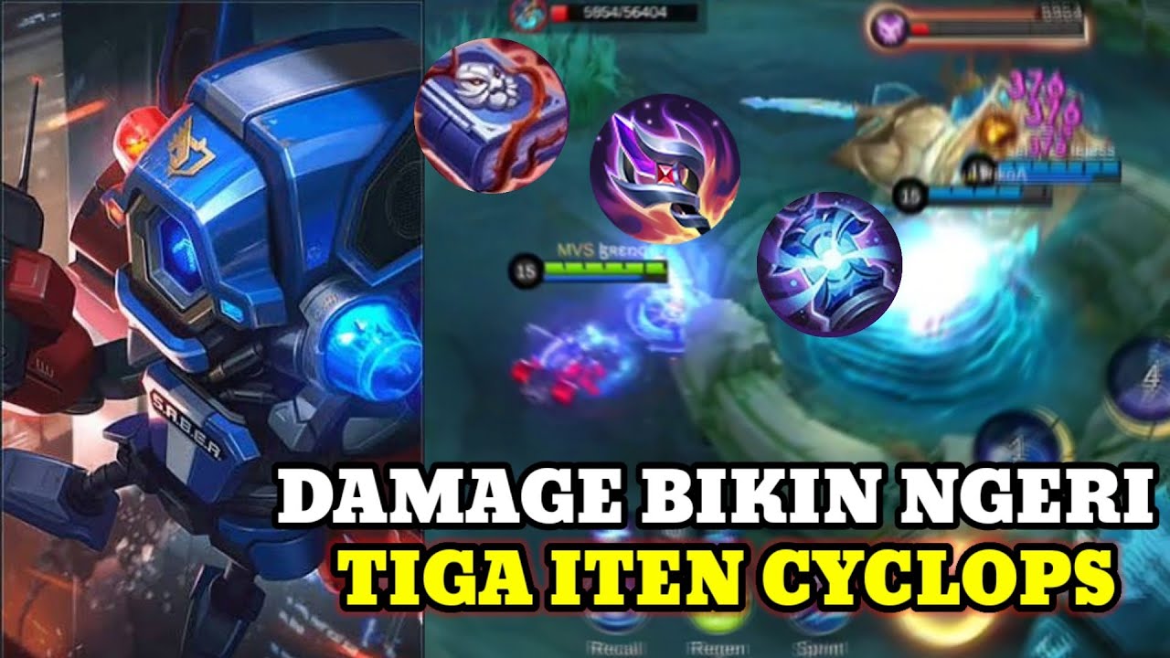 DAMAGE CYCLOPS BIKIN NGERI BERKAT TIGAITEM WAJIBNYA INI!!! MOBILE LEGENDS BANGBANG