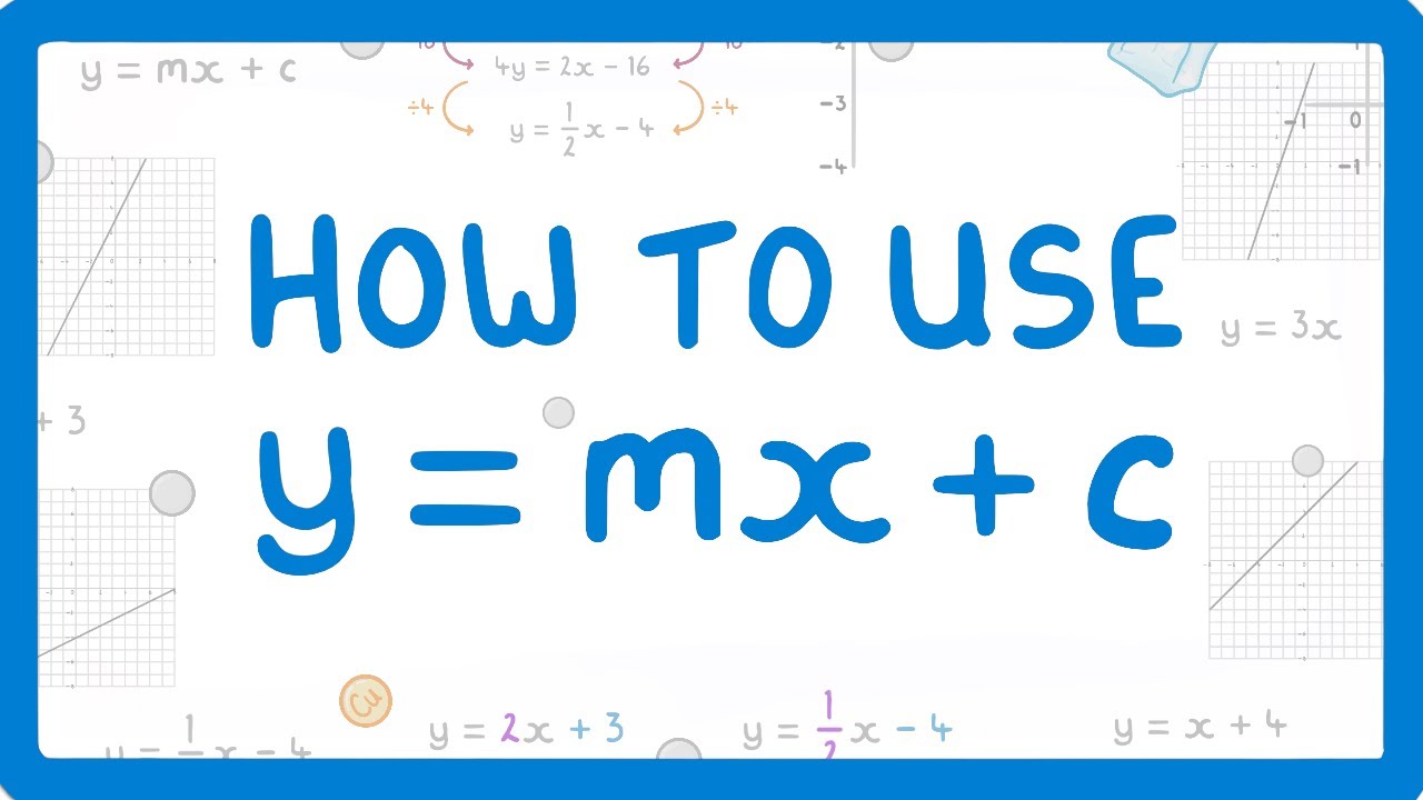 GCSE Maths - What on Earth is y = mx + c (2026/27 exams)