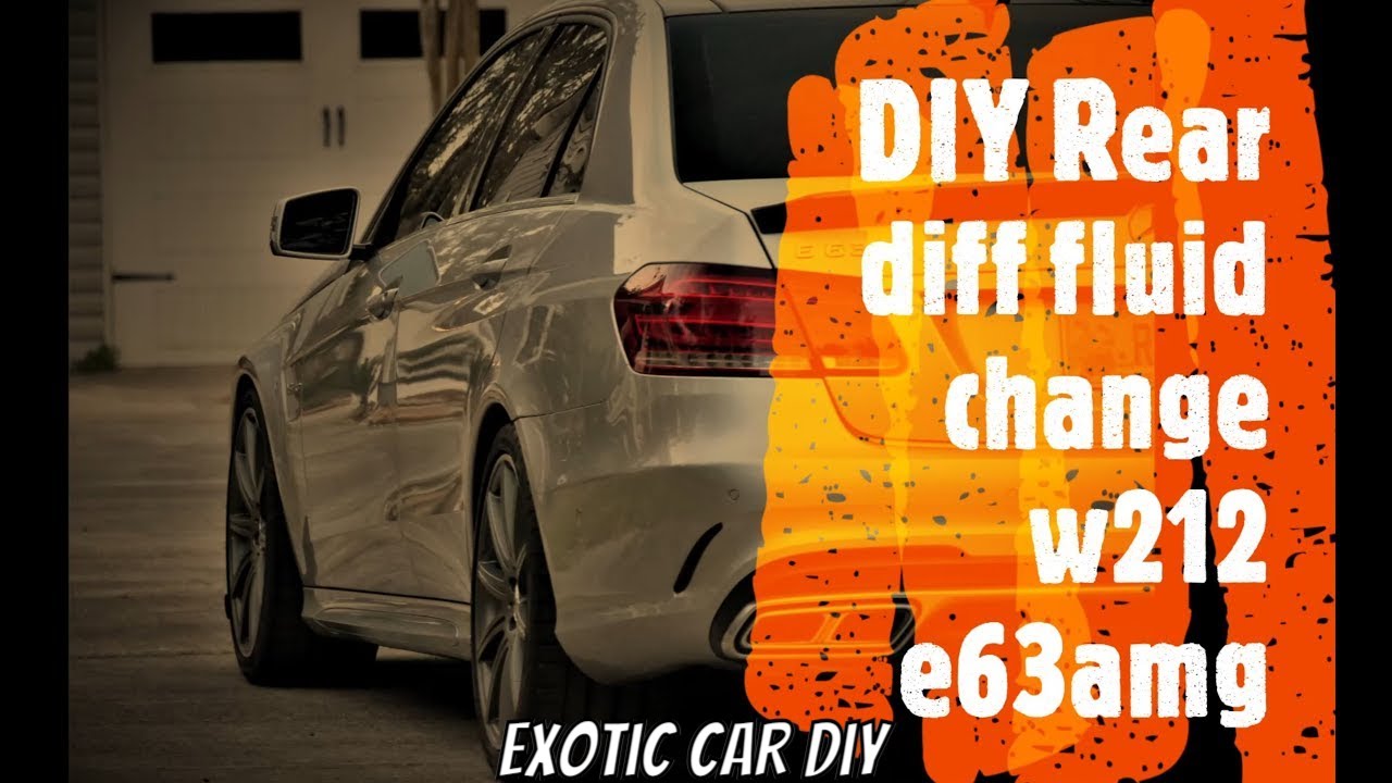 DIY E63 rear diff fluid change w212