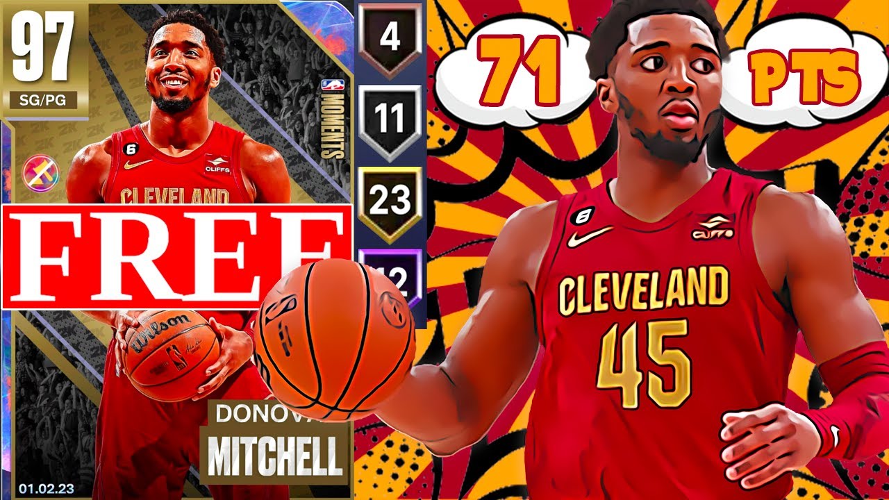 FREE MOMENTS GALAXY OPAL DONOVAN MITCHELL GAMEPLAY! SIZE DOES NOT HOLD HIM BACK IN NBA 2K23 MyTEAM!