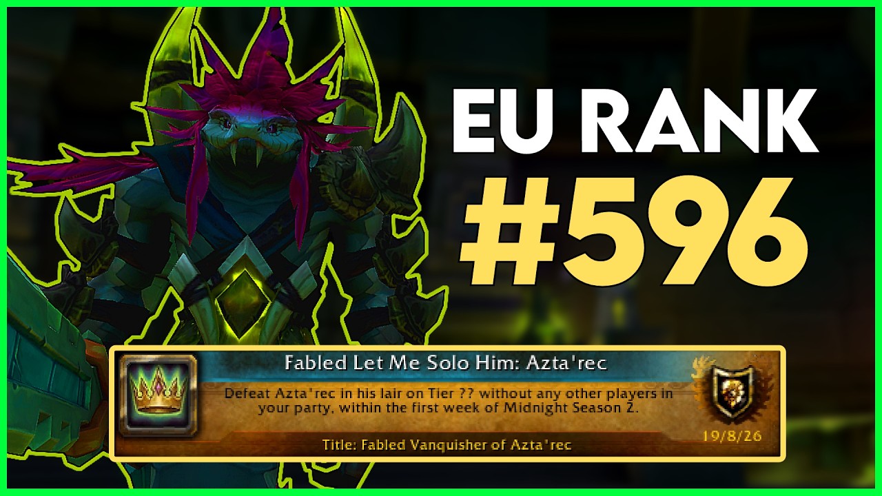 I soloed Tier ?? Azta'rec as a Destruction Warlock (Fabled Vanquisher)
