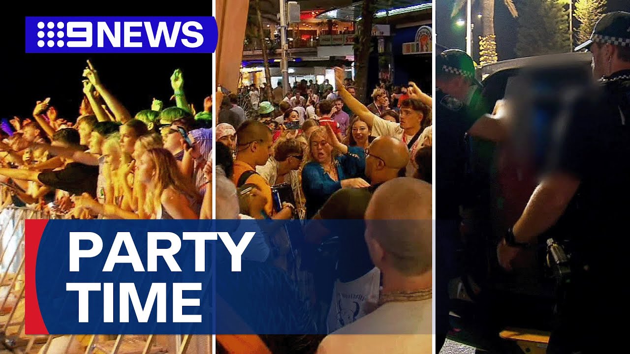 Thousands arrive on the Gold Coast for Schoolies | 9 News Australia