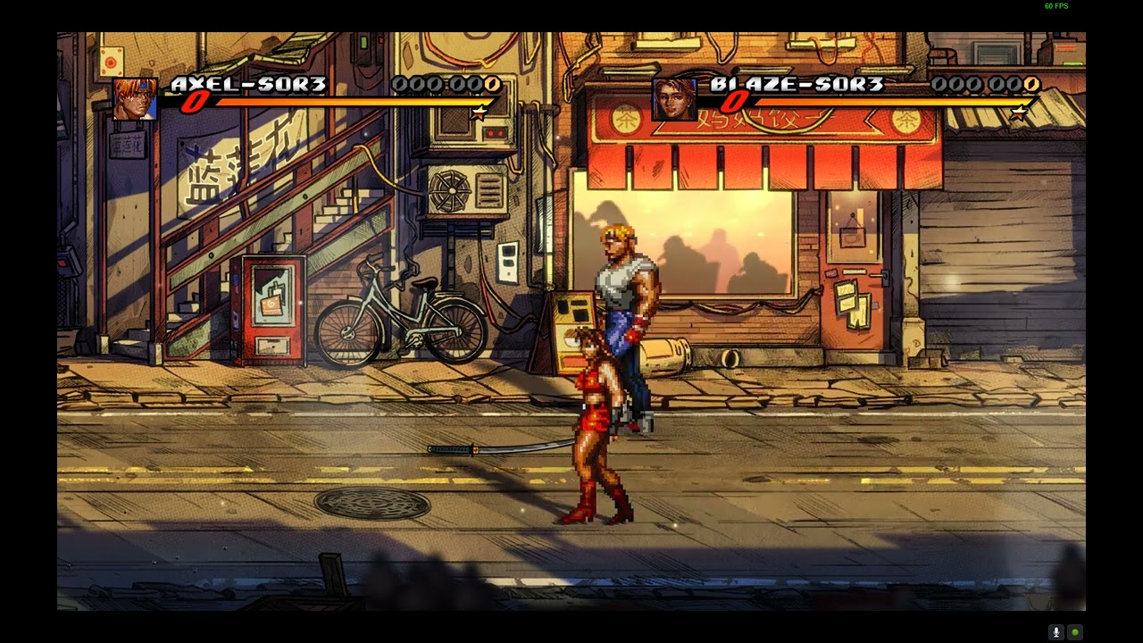 Streets of Rage 4 V07 comparaison vitesse Axel et Blaze SOR 3