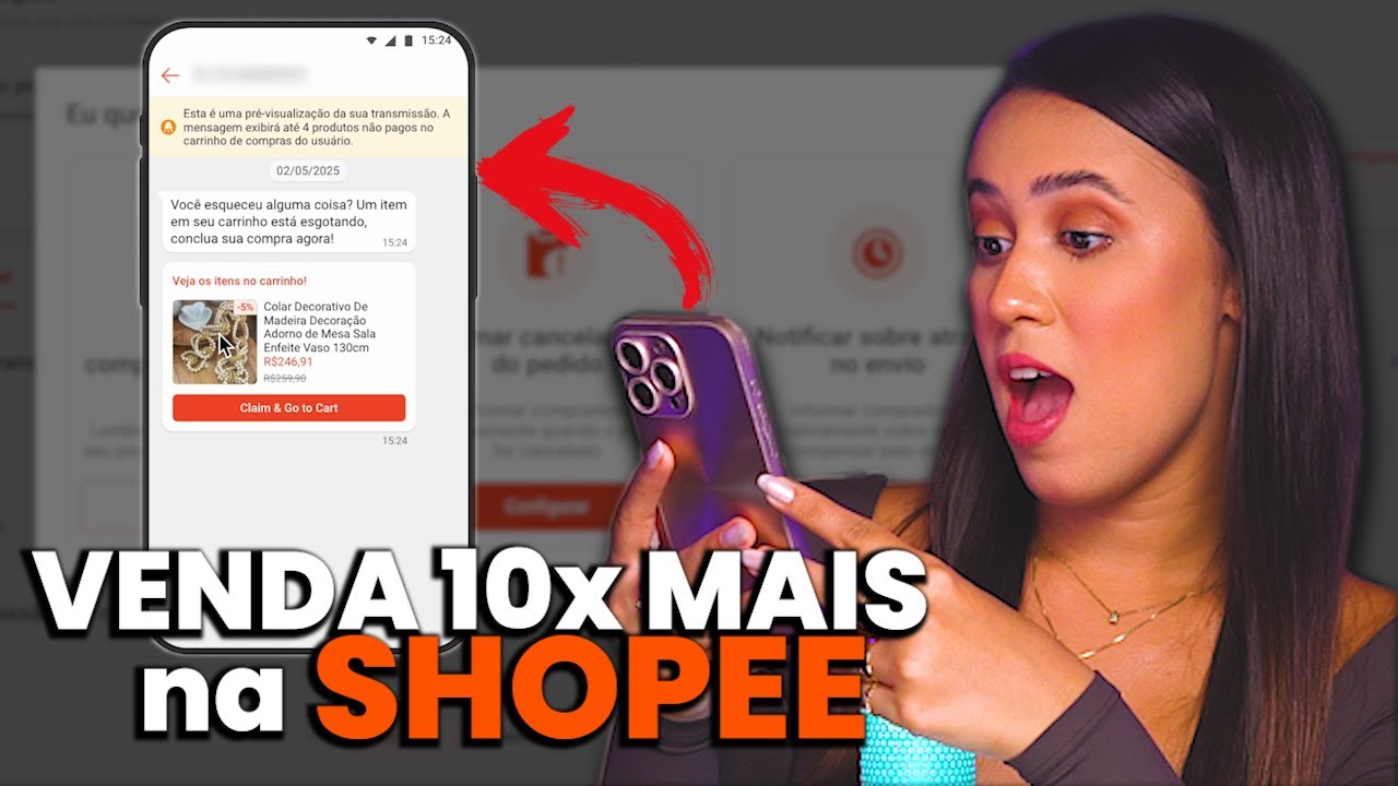 Como fazer TRANSMISS&Atilde;O POR CHAT na SHOPEE