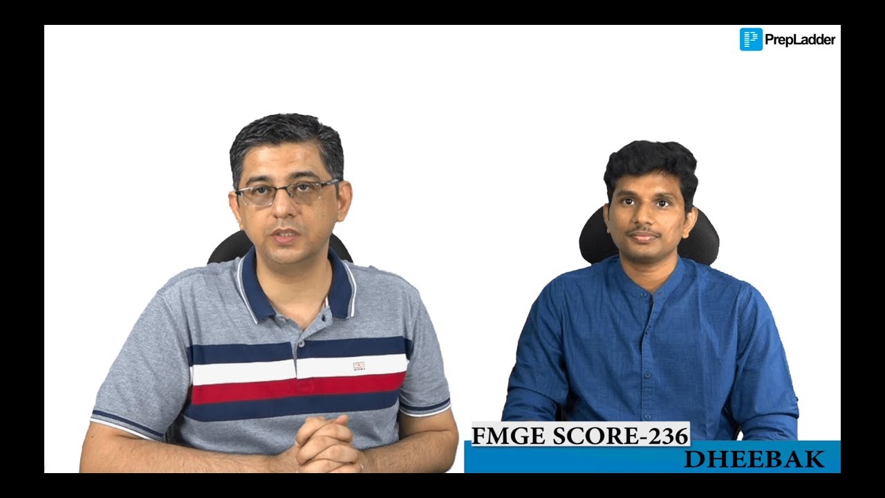 Dr. Dheebak shares his FMGE success story with PrepLadder