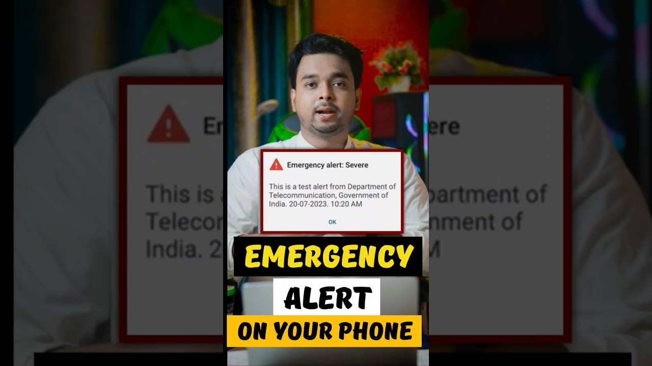 Emergency alert message on your phone By Department of Telecommunication&nbsp;|&nbsp;Don't&nbsp;Panic #india