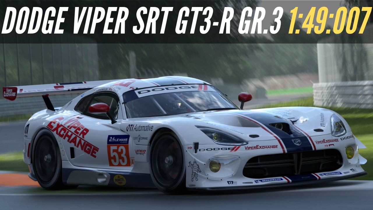 Gran Turismo 7: Daily Race Monza | Dodge Viper Gr. 3 Controller Hotlap