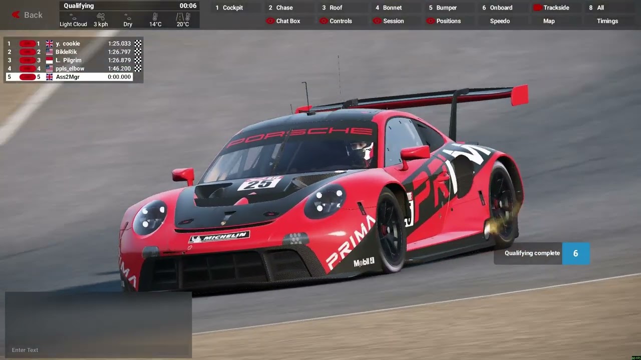 Online Qualifying and Race, Laguna Seca, GTE Class, Corvette C8.R, Automobilista 2