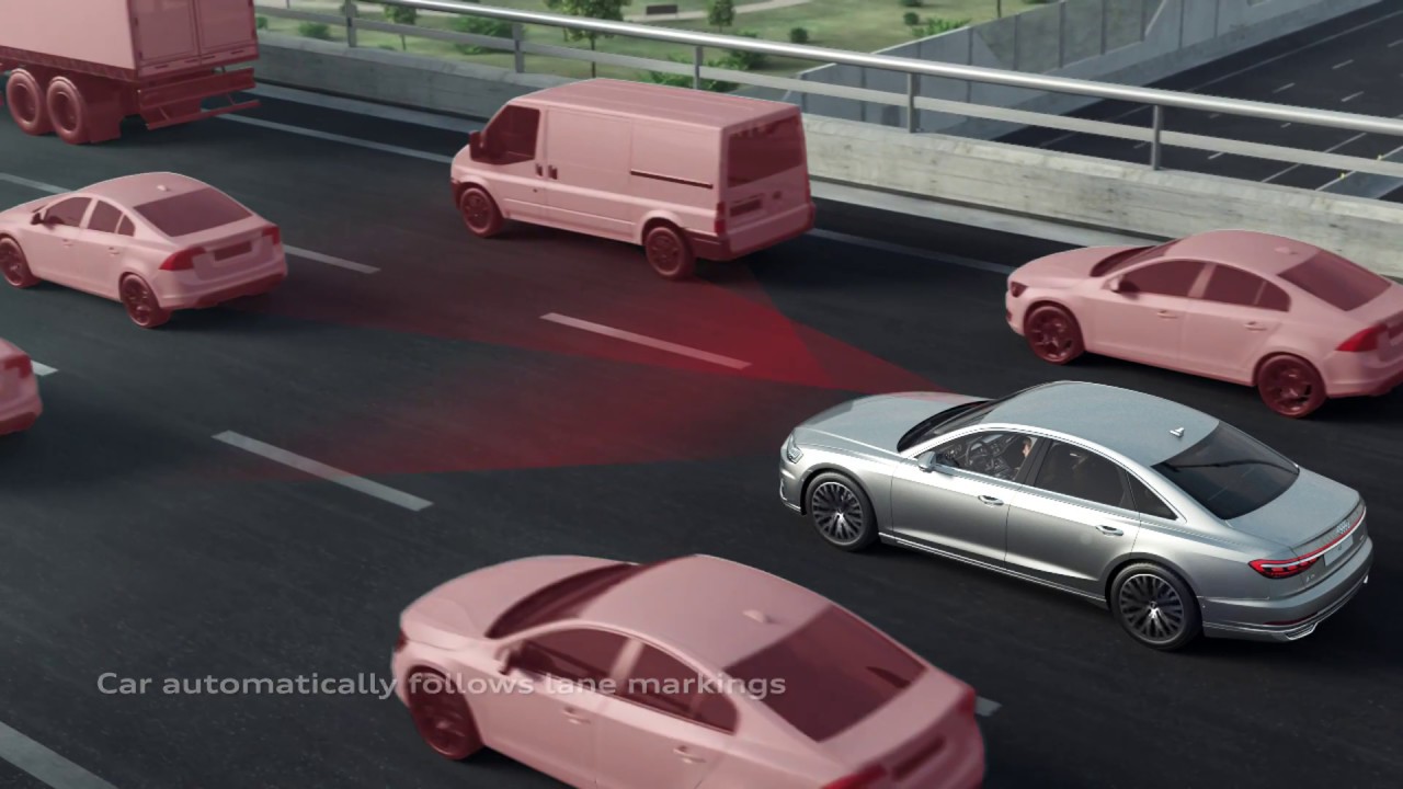 The Audi AI traffic jam pilot technology