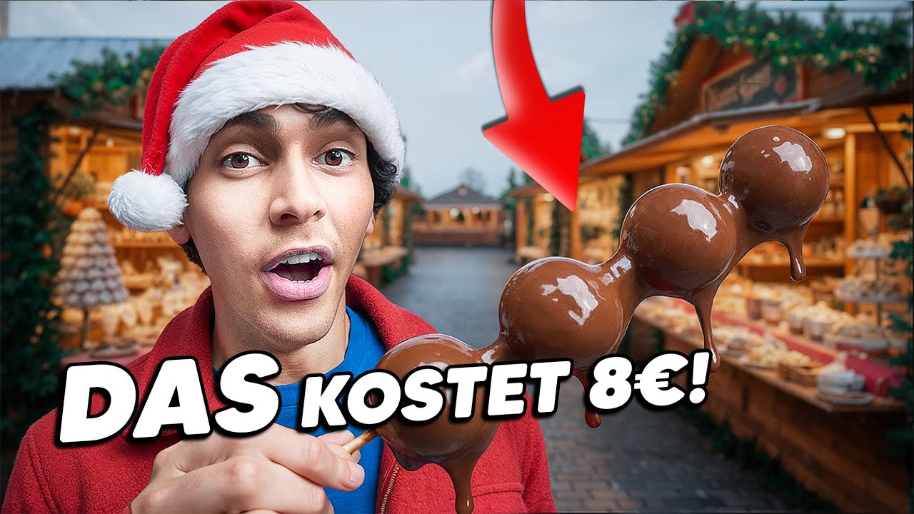 ICH esse einen ganzen TAG nur teures Weihnachtsmarkt ESSEN! 😳| Yow Mohi