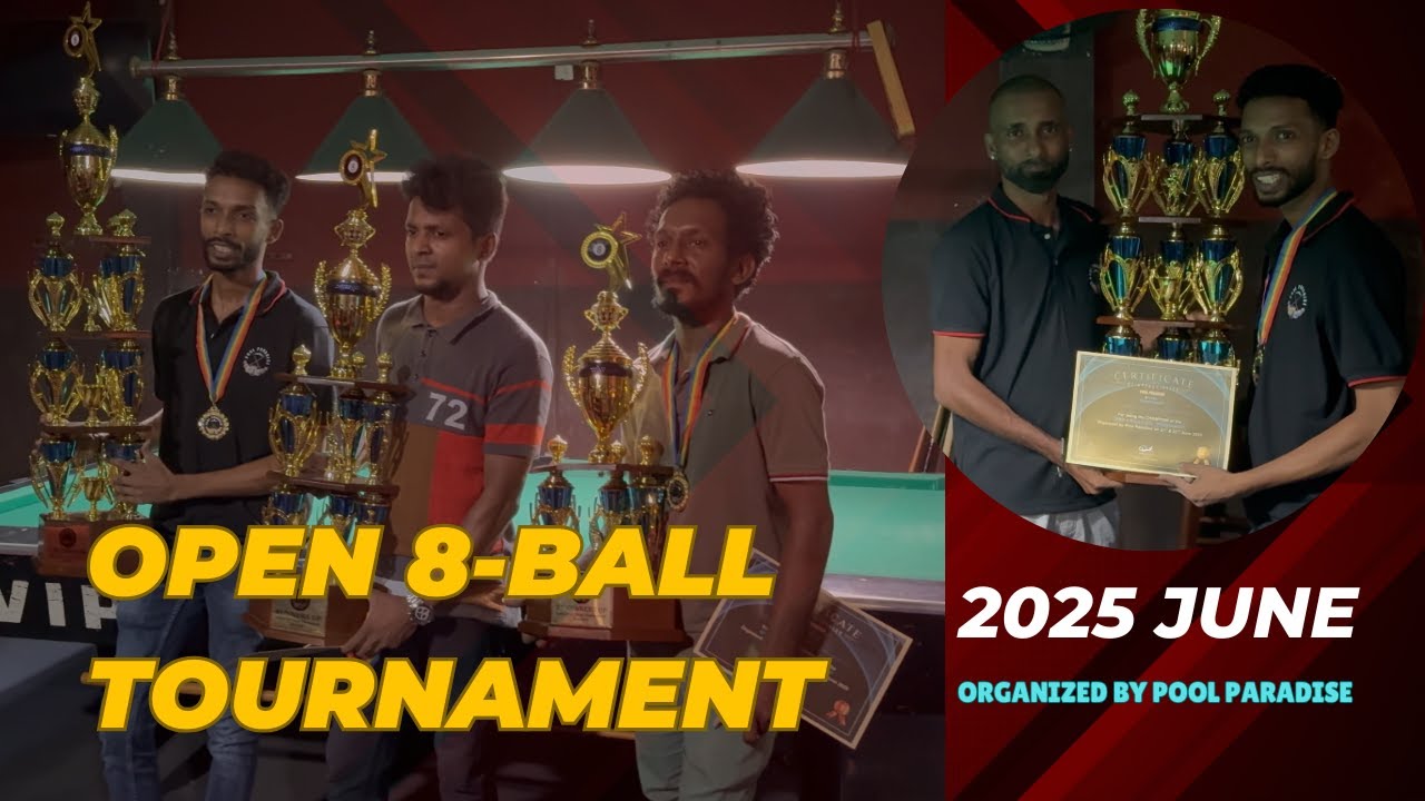Open Pool Tournament 2025 - June Organized by Pool Paradise #poolparadise #pooltournaments #slpool