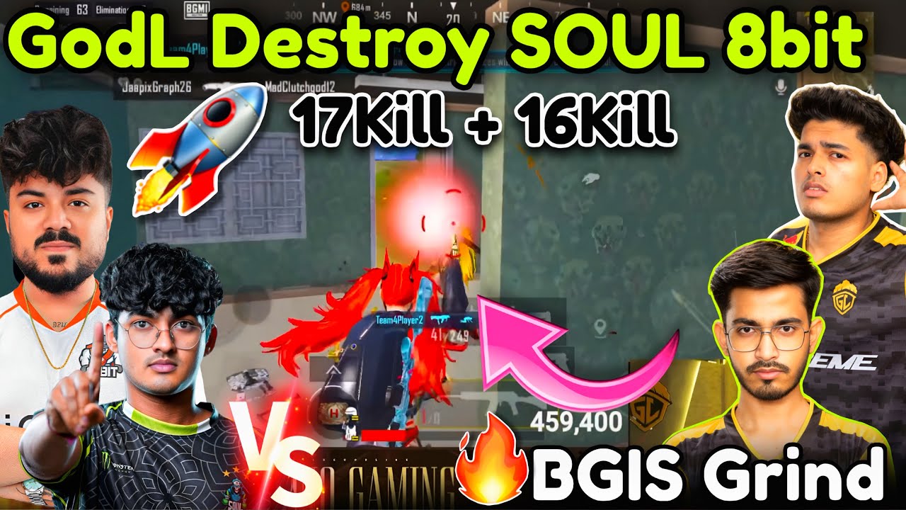 🇮🇳GODL Destroy SOUL in Seconds🚀💦 17Kill + 16Kills Pure Domination 🥶 GODL on Fire 😡