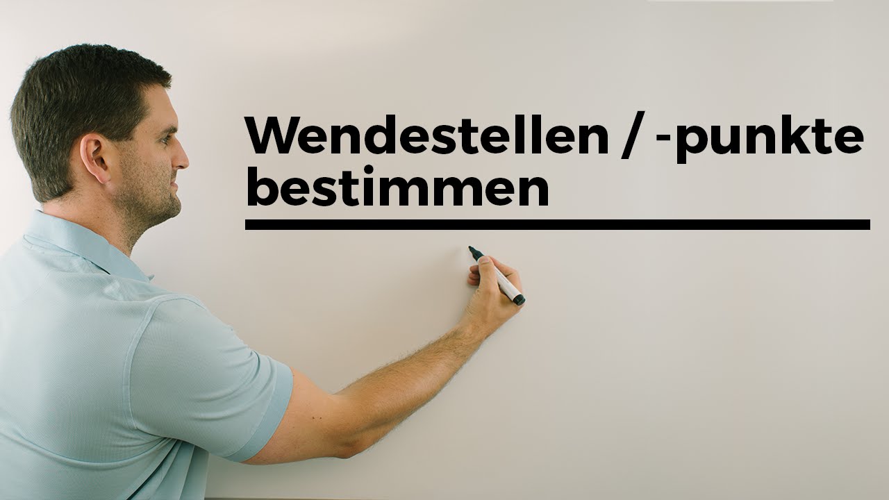 Wendestellen/Wendepunkte bestimmen Teil 1 | Mathe by Daniel Jung