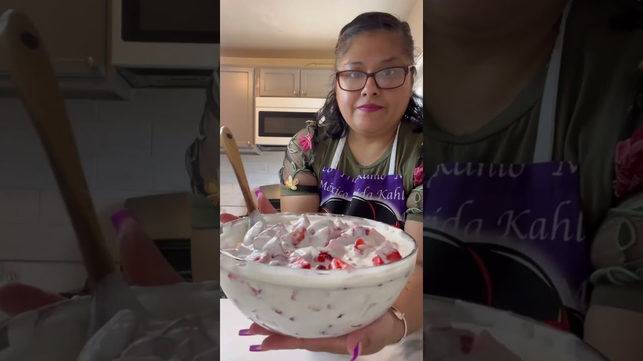 Fresas con crema