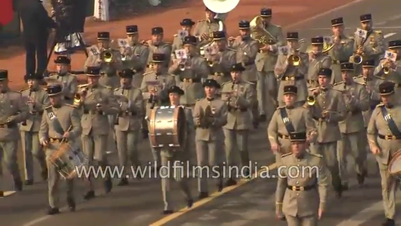French Army soldiers march in India, at Republic Day 2016!