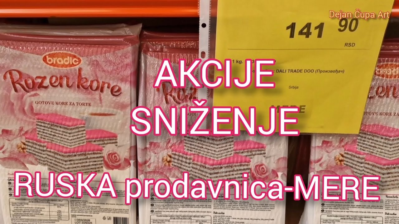 RUSKA prodavnica-MERE.       Prodavnica niskih cena..!!!AKCIJE-SNIŽENJA-JEFTINOĆA   -Dejan Čupa Art