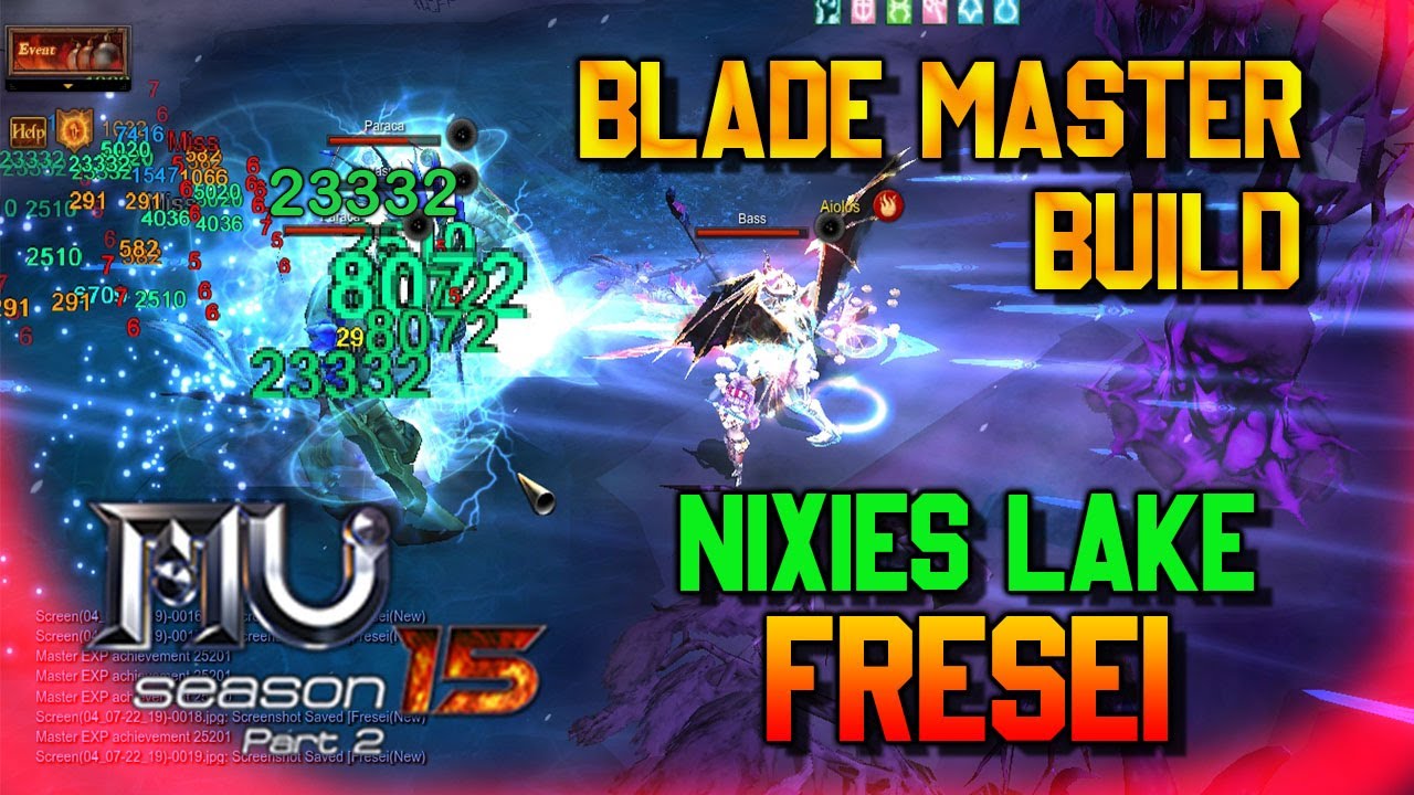 BLADE MASTER BUILD 750 | NIXIES LAKE | NO PUNISH  FRESEI | MU ONLINE WEBZEN SEASON 15.2