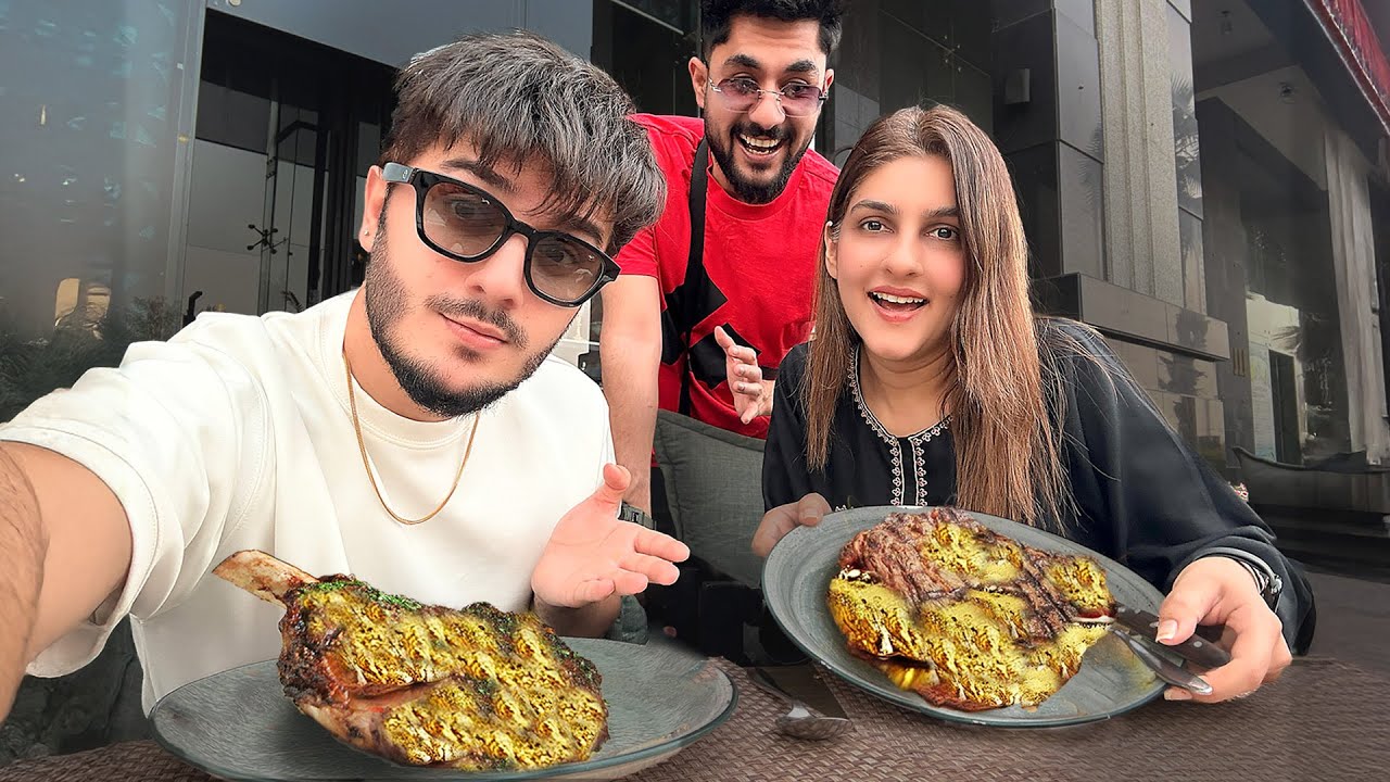 Eating GOLD PLATED STEAK ft. Sundas & Hashir