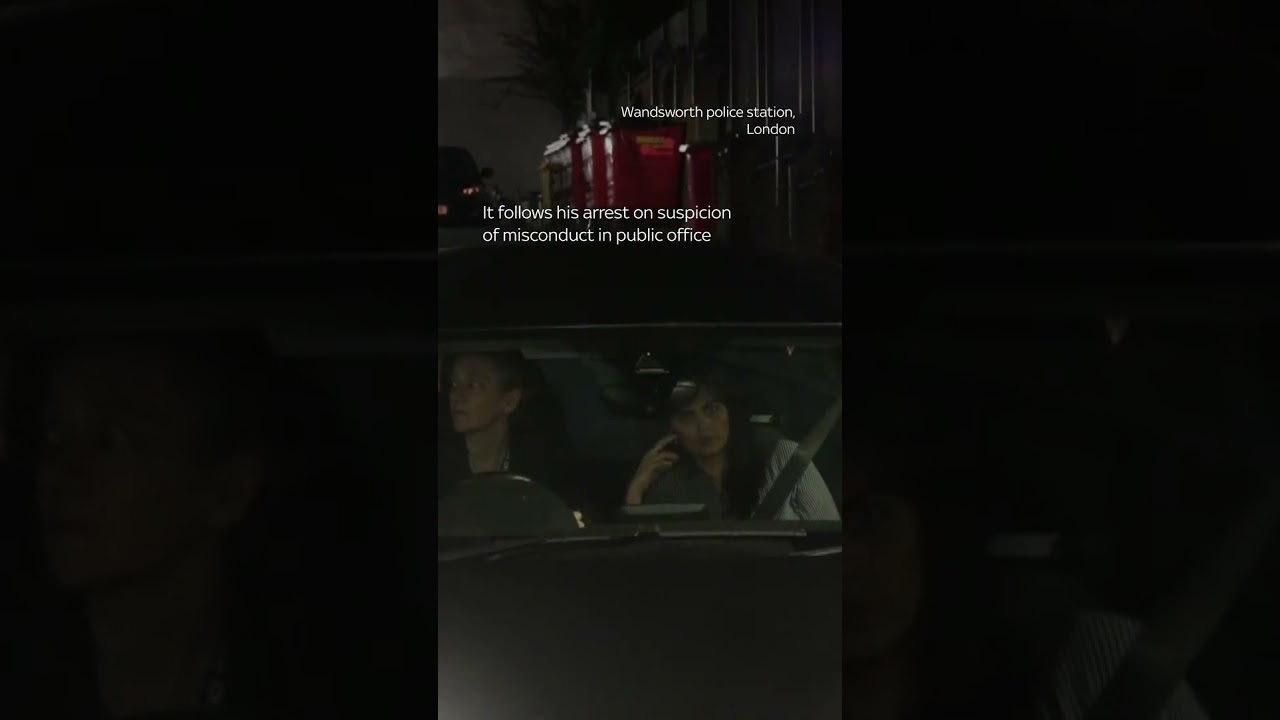 Exclusive: Watch moment Mandelson leaves police station