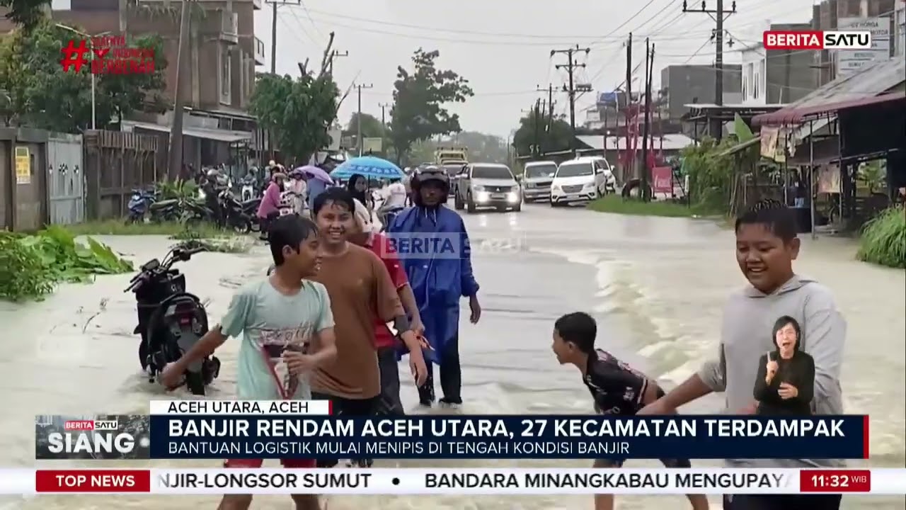 Banjir di Aceh Utara Makin Parah Ketinggian Capai 1 Hingga 4 Meter #Beritasatu
