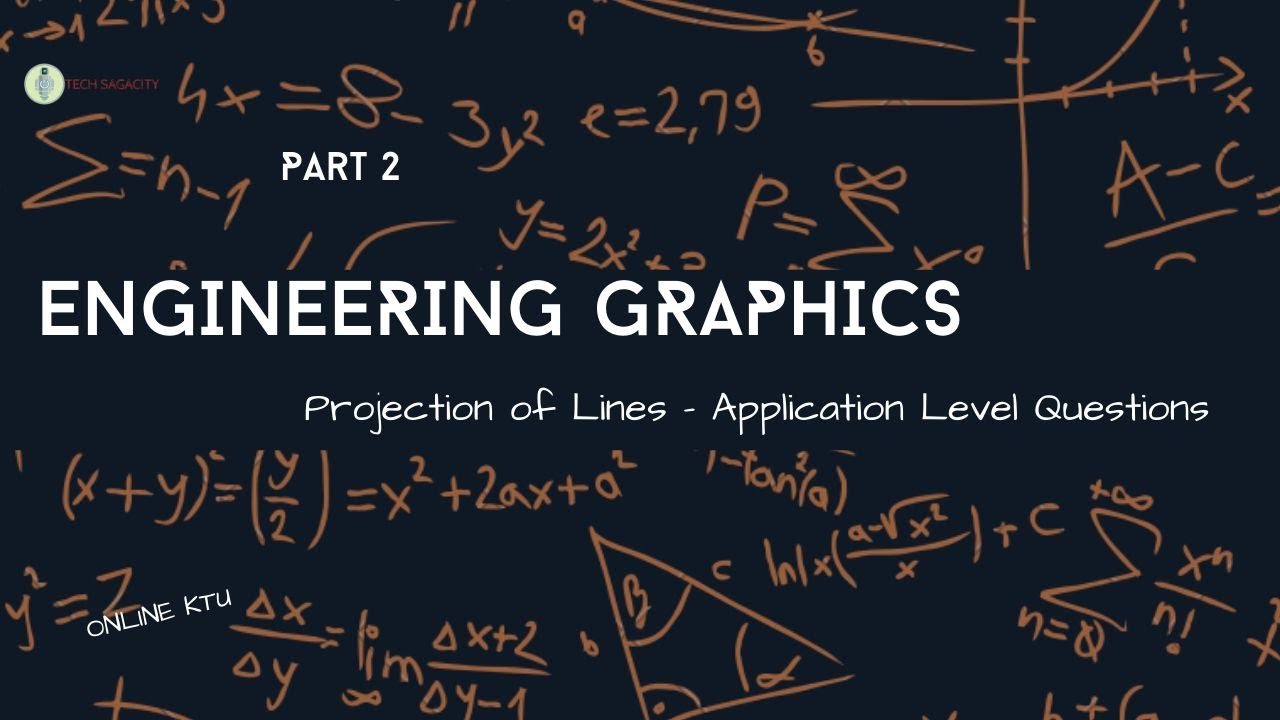 Online KTU- Engineering Graphics | Projection of Lines | Application Level Questions PART 2