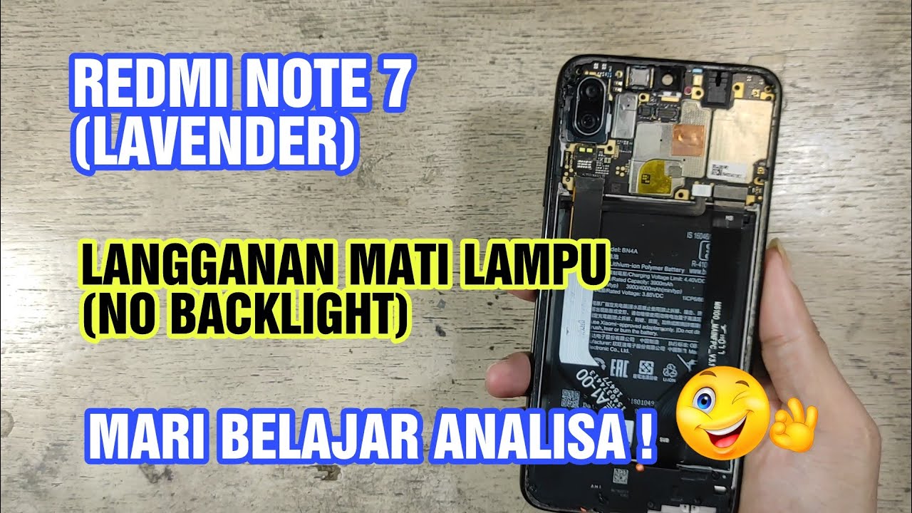 Redmi Note 7 | Lavender | No Backlight | Mati Lampu
