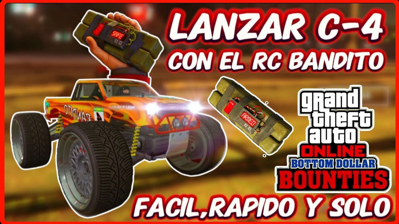 ⚠️#NEW #GLITCH⚠️ COMO TIRAR C4 CON EL RC BANDITO EN GTA5 ONLINE  FACIL,SOLO Y SIN AYUDA #RC #C4