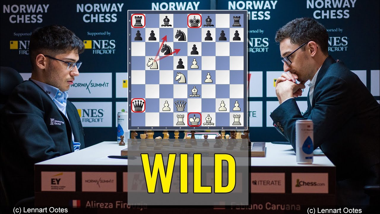 Wild | Alireza Firouzja vs Fabiano Caruana | Norway Chess 2023