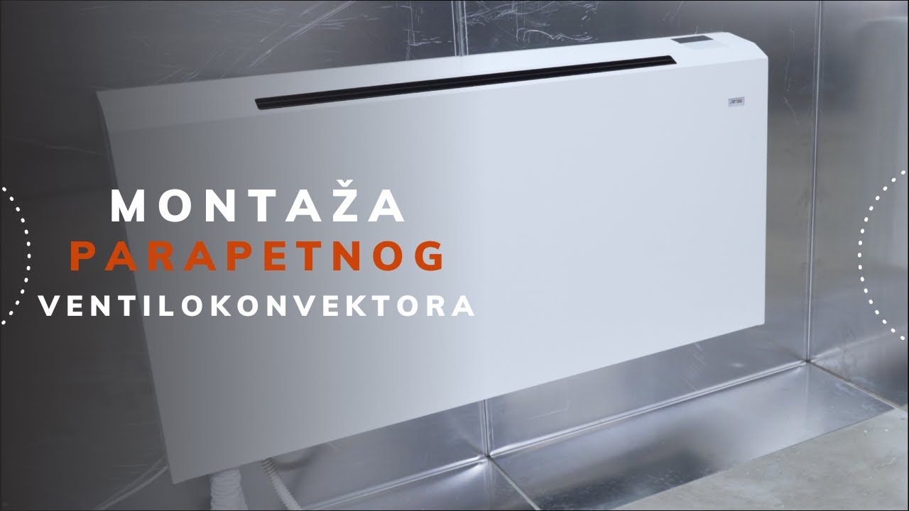 Montaža parapetnog ventilokonvektora | Termoelektronika