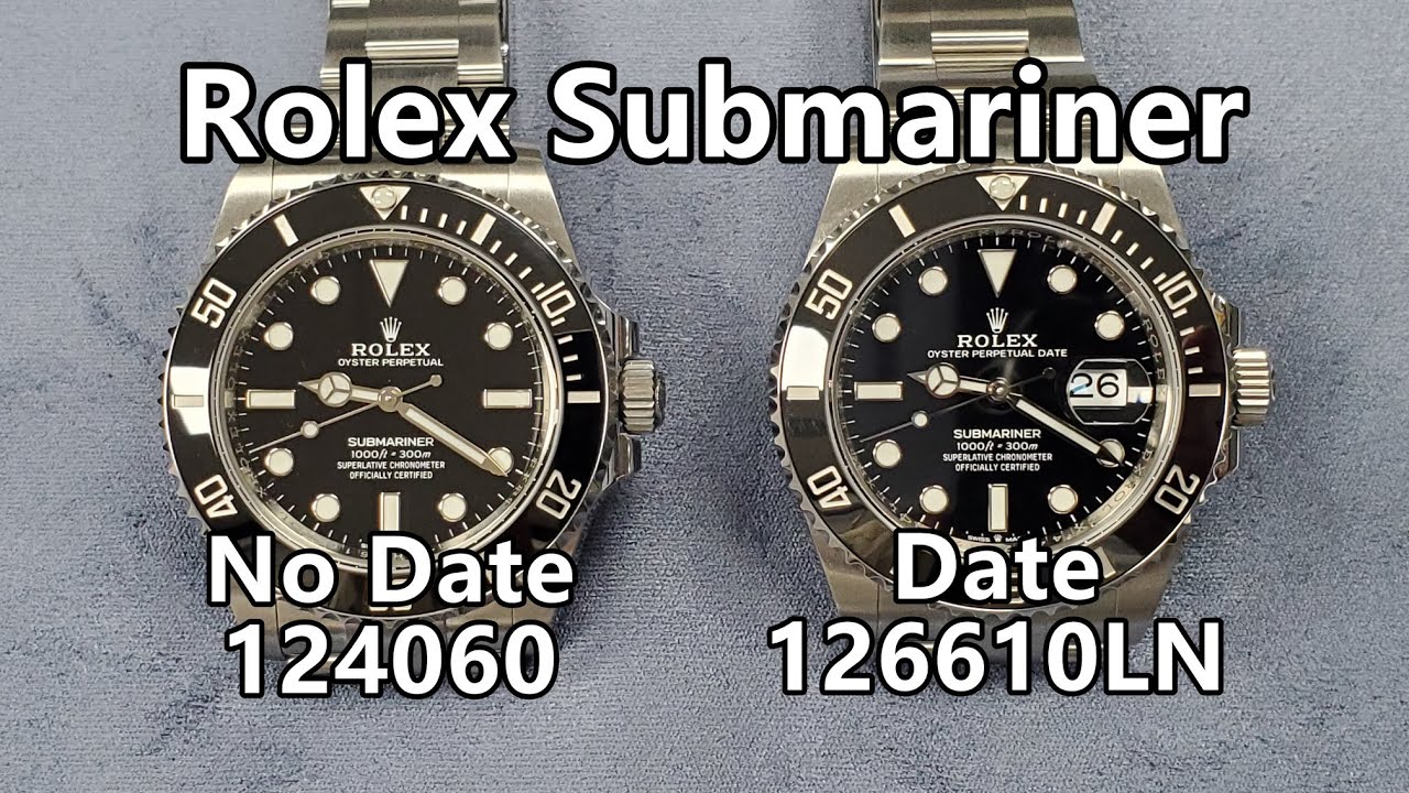 Rolex Submariner and Submariner Date (124060 & 126610LN)