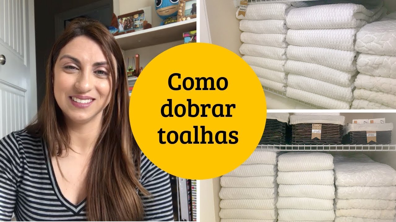Como dobrar toalhas | Dobras | Valéria Angelotti