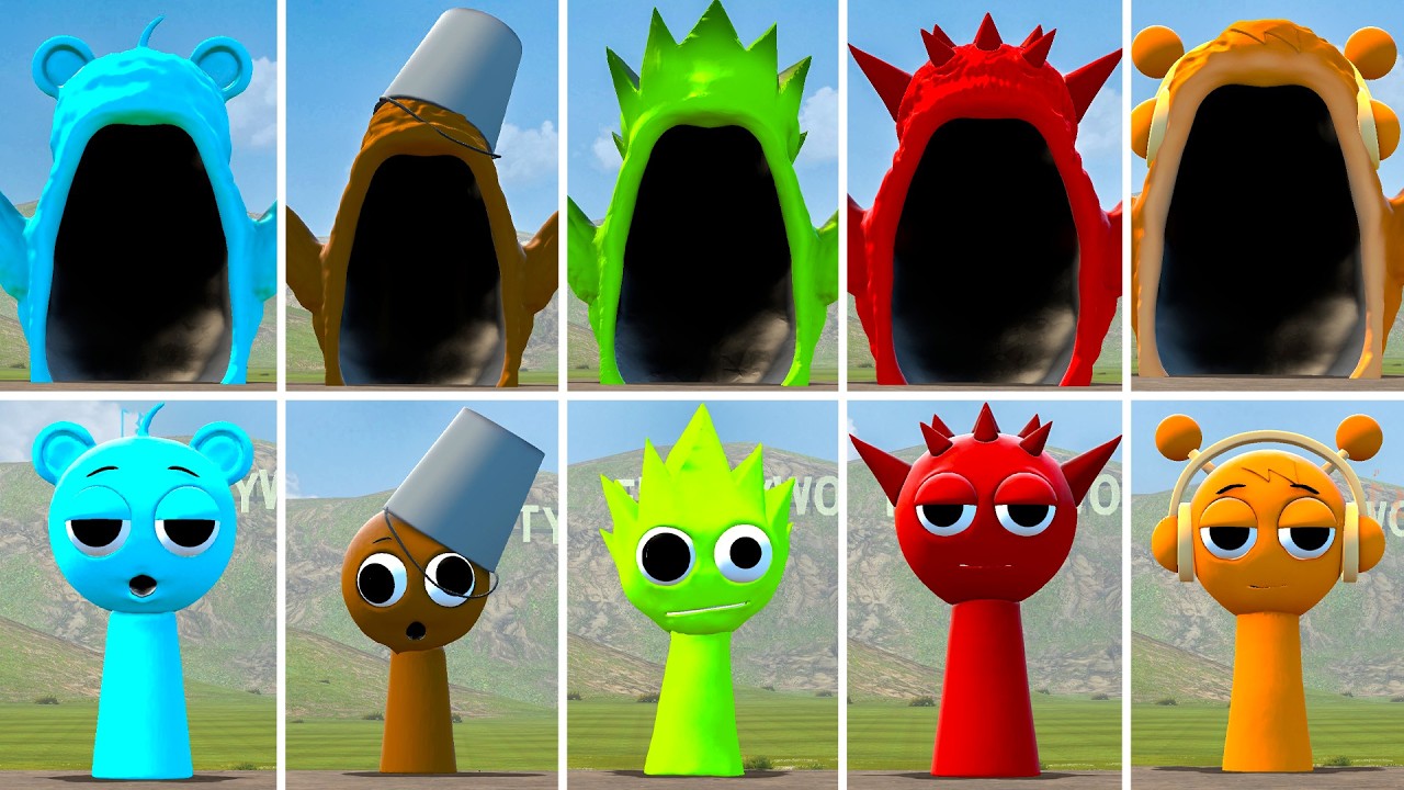 WHO IS STRONGEST ALL SPRUNKI SEA EATERS FAMILY VS ALL SPRUNKI FAMILY In Garry's Mod!