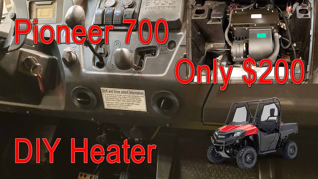 Honda Pioneer 700 DIY Cab Heater Build For Only $200
