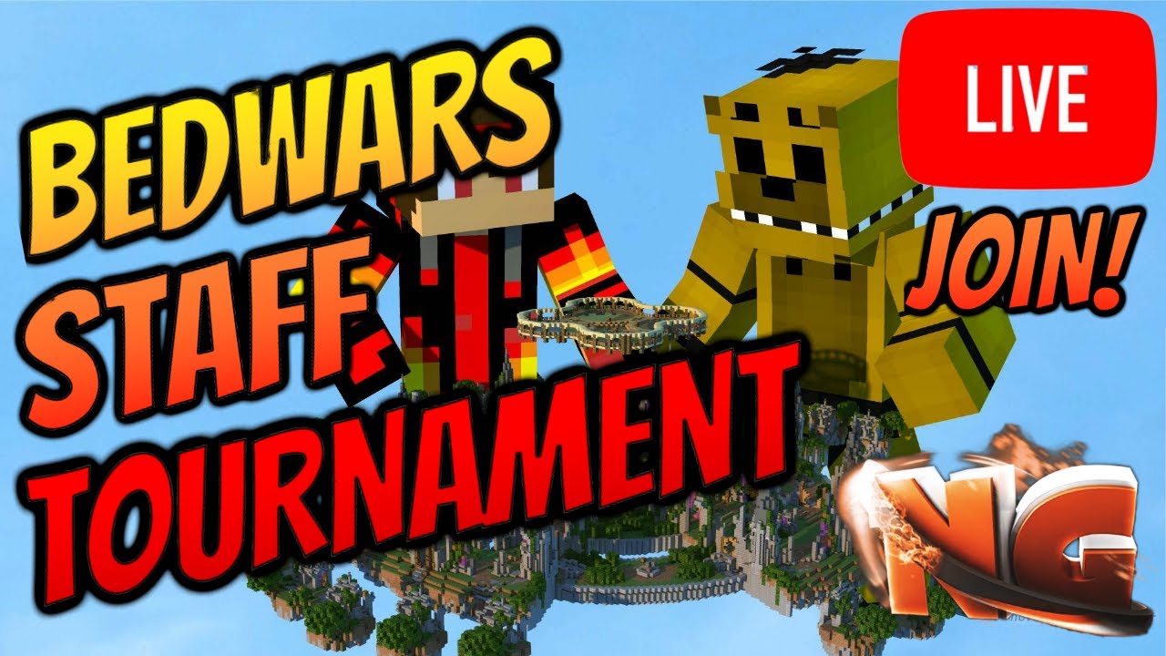 ✅🔴BedWars Staff Tournament LIVE NOW!!!🔴Join my game after and be on stream! - NetherGames