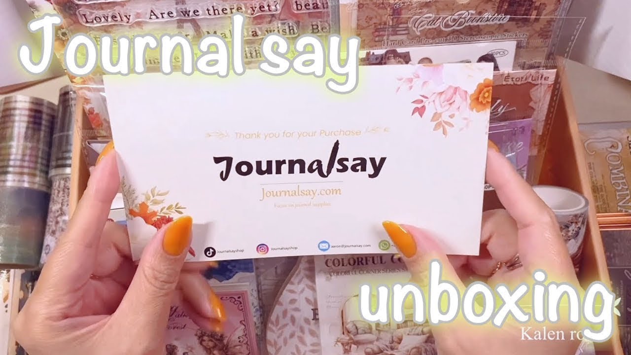 ASMR⋆* journalsay | unboxing | 開封動画