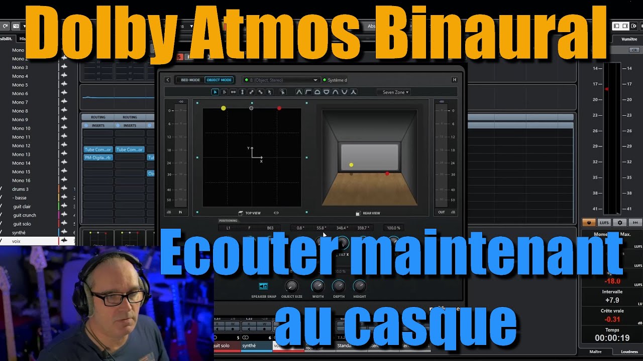Ecouter du Dolby Atmos Binaural dans cette vidéo
