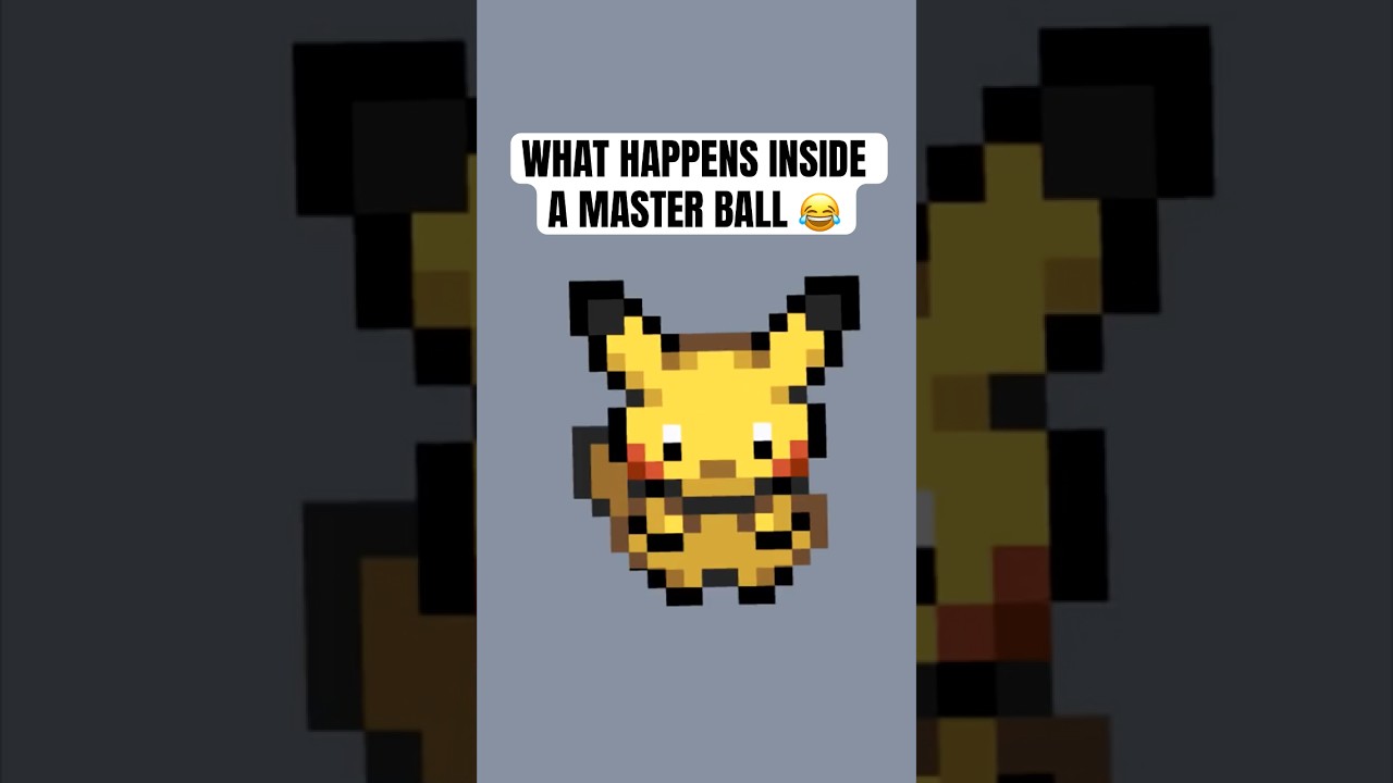 What happens inside a Master ball and Ultra ball 😂 #pokemon #shorts