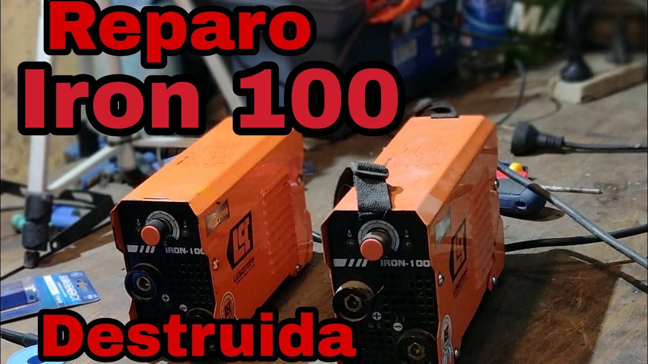Reparacion de una soldadora inverter Lusqtoff Iron100 muy deteriorada