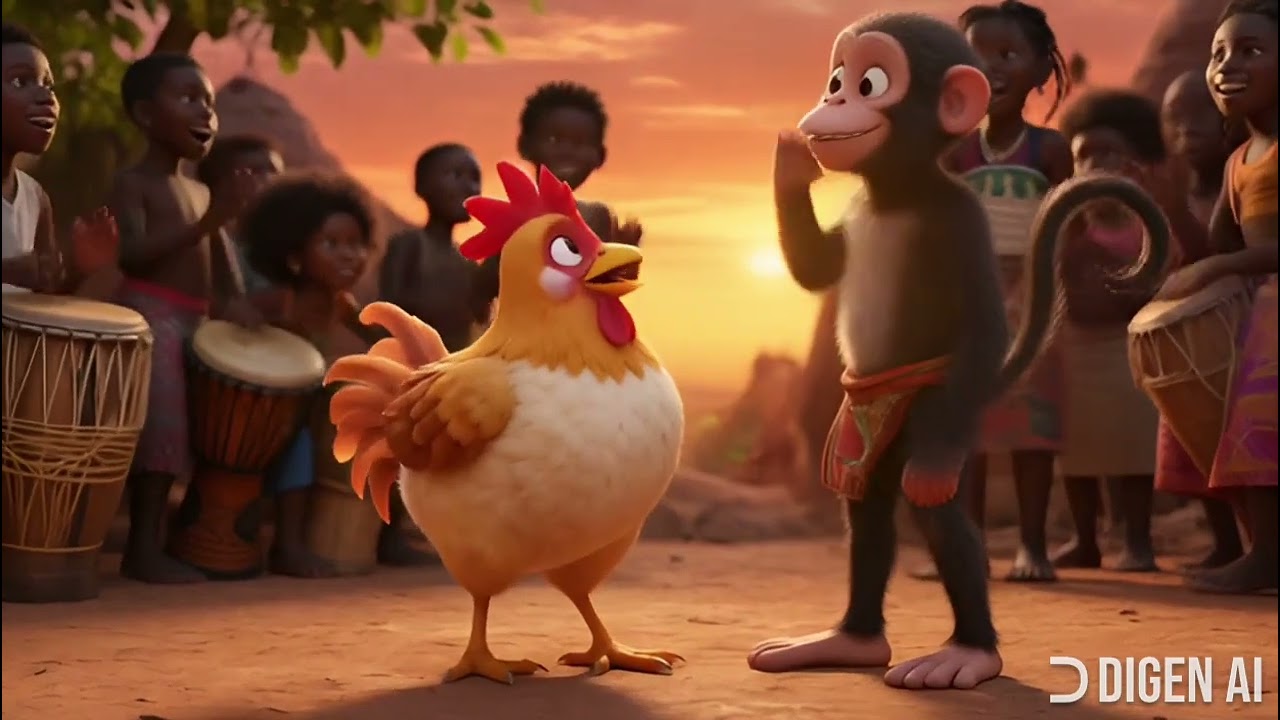 🎶🐔🐒 Bok Bok vs Ooh Ooh! - nursery rhymes #kidsong  @cocokuku_kids ​