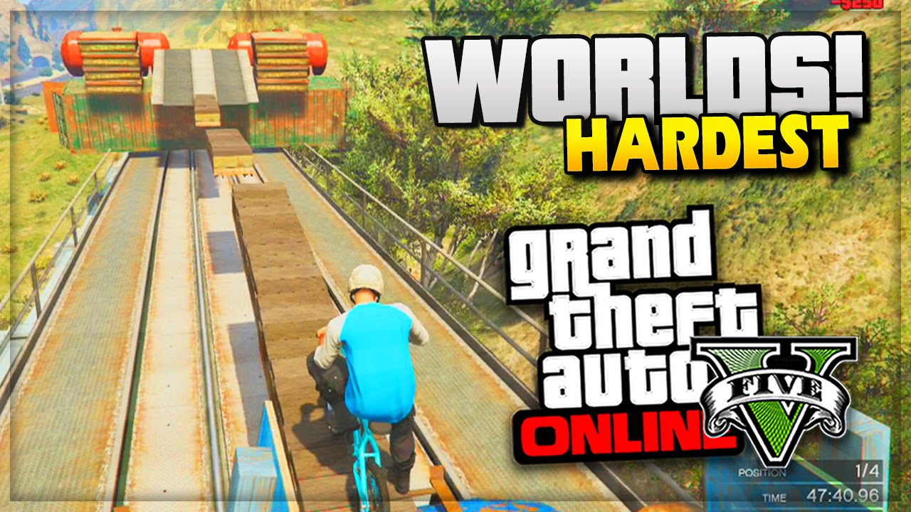 GTA 5 WORLDS HARDEST RACE! - GTA Online Funny Moments - (GTA 5 Online Funny Video)