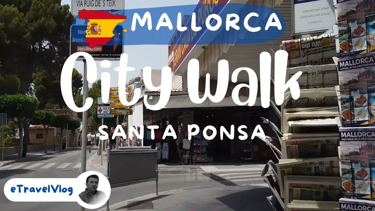 Walking in Mallorca 4K, Santa Ponsa Mallorca Walk