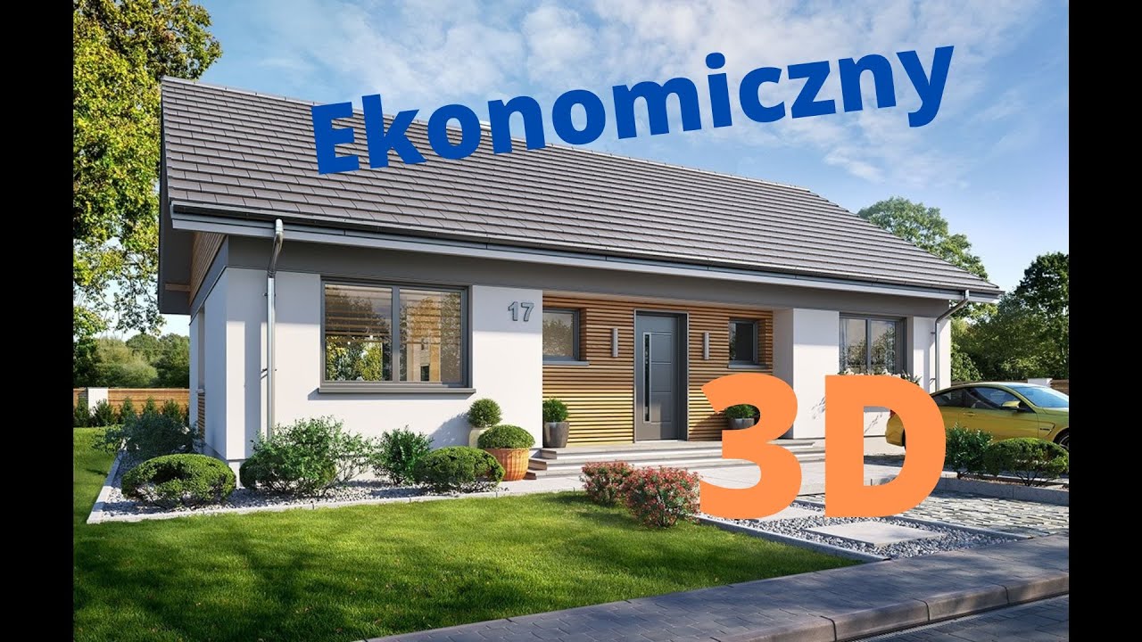 Projekt domu Ekonomiczny MG Projekt - Model 3D SketchUp Online
