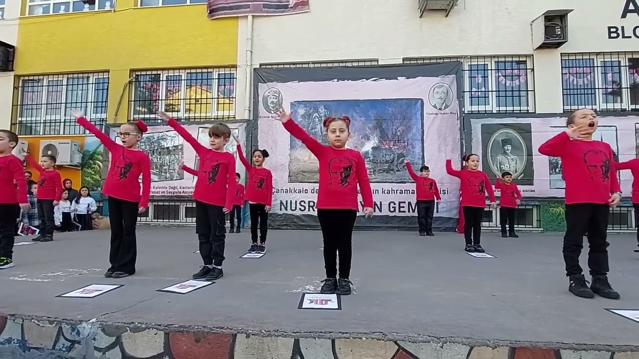 18 MART ÇANAKKALE GEÇİLMEZ GÖSTERİSİ 2 F SINIFI   23 NİSAN