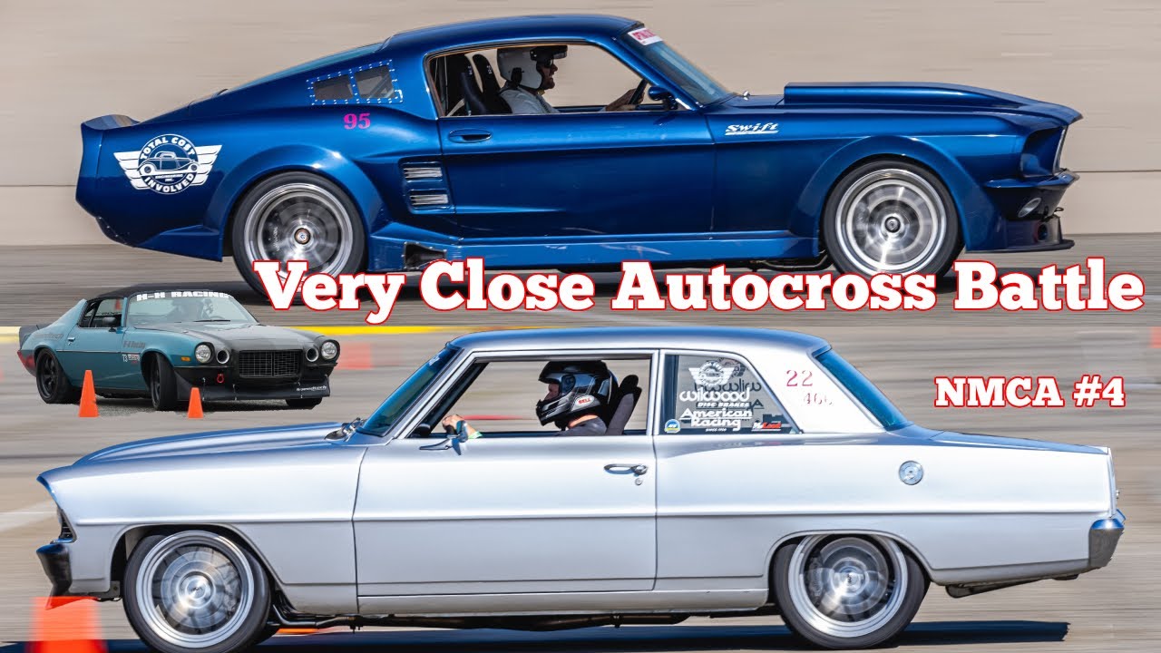 67 Mustang vs 66 Nova Autocross NMCA #4 - Ep. 69