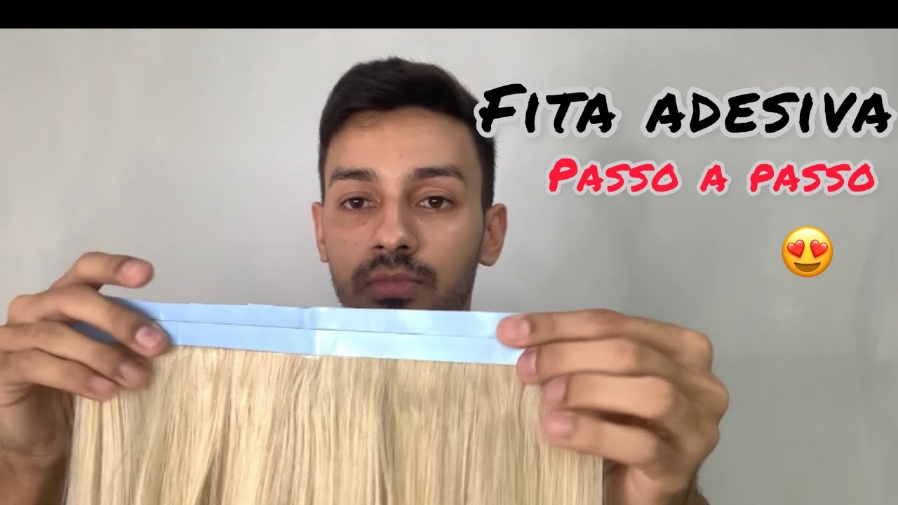 COMO FAZER CONFECÇÃO DE MEGA HAIR FITA ADESIVA(PASSO A PASSO) - APLIQUE FÁCIL